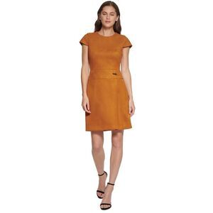 Dkny‎ Open-Sleeve Ruched Sheath Dress